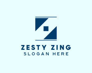 Square Frame Letter Z logo design