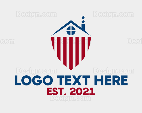 Patriotic House Chimney Logo