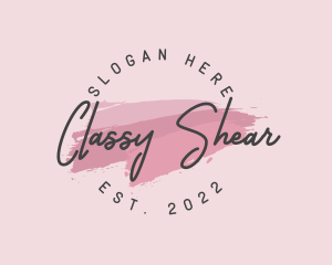 Classy Makeup Wordmark logo design