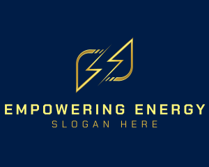 Lightning Bolt Charge logo design