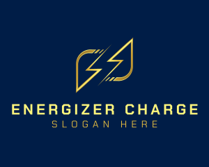 Lightning Bolt Charge logo design