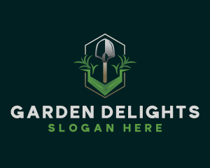 Gardening Shovel Tool logo design