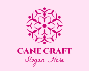 Pink Flower Spa logo design