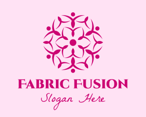 Pink Flower Spa logo design