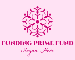 Pink Flower Spa logo design