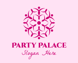 Pink Flower Spa logo design