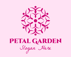 Pink Flower Spa logo design