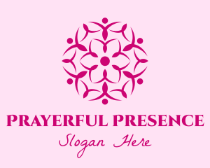 Pink Flower Spa logo design