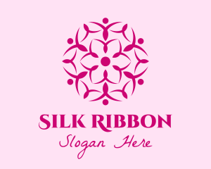 Pink Flower Spa logo design