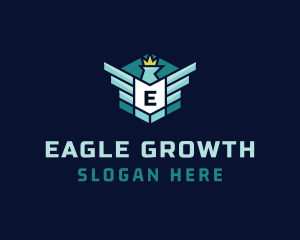 Crown Eagle Rank logo design