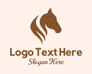 Stallion Horse Head Logo