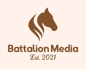 Stallion Horse Head logo design