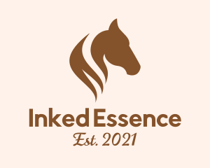 Stallion Horse Head logo design