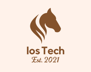 Stallion Horse Head logo design