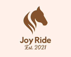 Stallion Horse Head logo design