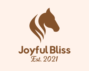 Stallion Horse Head logo design