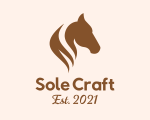 Stallion Horse Head logo design