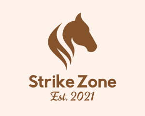 Stallion Horse Head logo design