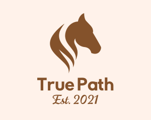 Stallion Horse Head logo design