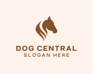 Stallion Horse Head logo design