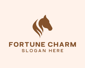 Stallion Horse Head logo design