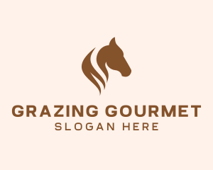 Stallion Horse Head logo design