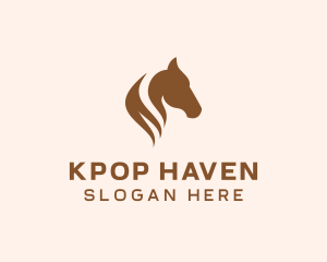 Stallion Horse Head logo design