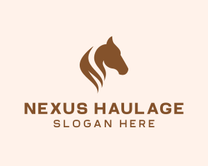 Stallion Horse Head logo design