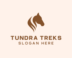 Stallion Horse Head logo design