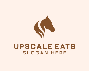 Stallion Horse Head logo design