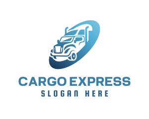 Express Delivery Trucking Trailer  logo design