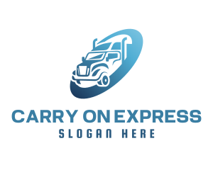 Express Delivery Trucking Trailer  logo design