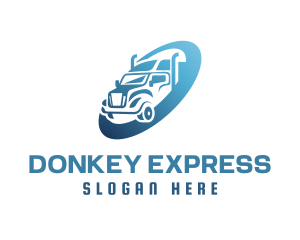 Express Delivery Trucking Trailer  logo design