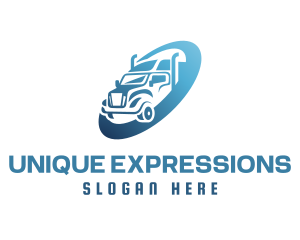 Express Delivery Trucking Trailer  logo design