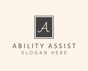 Elegant Square Lettermark logo design