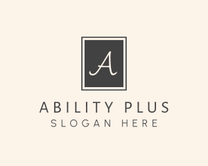 Elegant Square Lettermark logo design