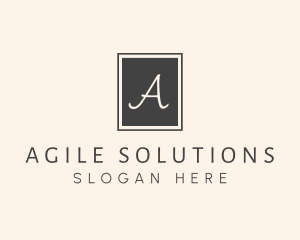 Elegant Square Lettermark logo design