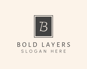 Elegant Square Lettermark logo design