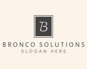 Elegant Square Lettermark logo design