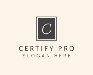 Elegant Square Lettermark logo design