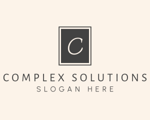 Elegant Square Lettermark logo design