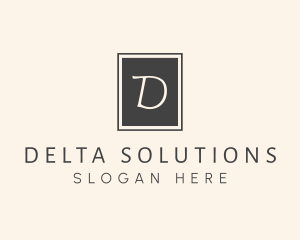 Elegant Square Lettermark logo design