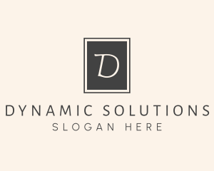 Elegant Square Lettermark logo design