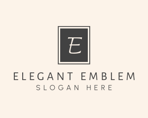 Elegant Square Lettermark logo design