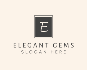 Elegant Square Lettermark logo design