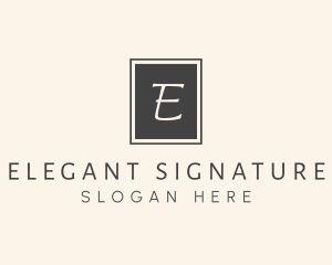 Elegant Square Lettermark logo design