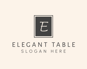 Elegant Square Lettermark logo design