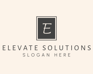 Elegant Square Lettermark logo design