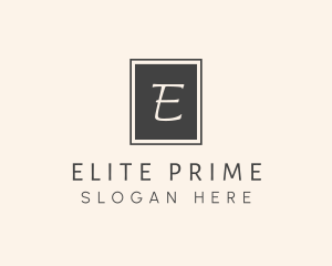 Elegant Square Lettermark logo design