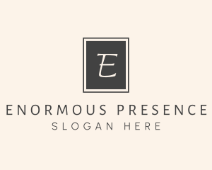 Elegant Square Lettermark logo design